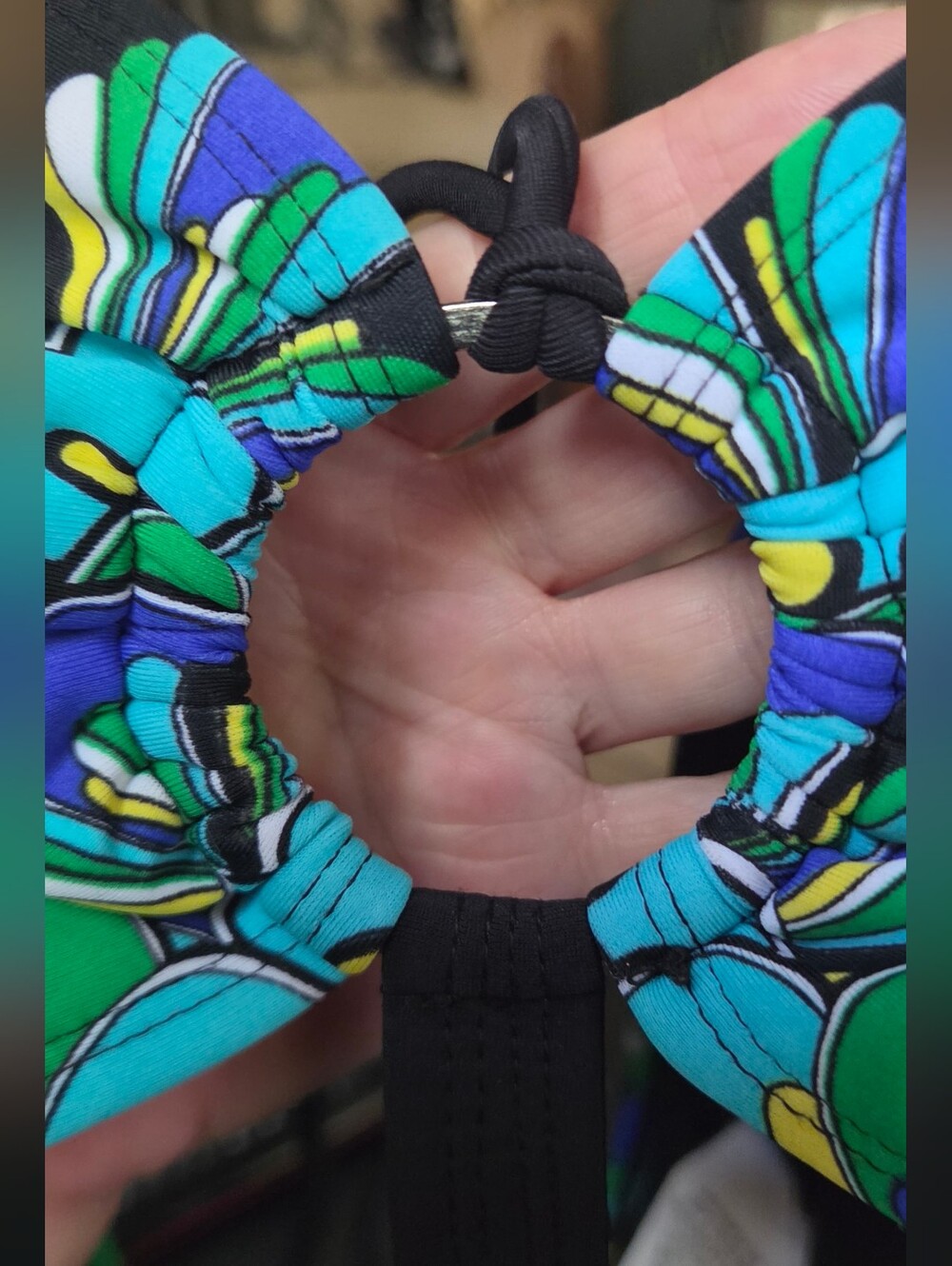No Boundries NWOT Cut Out Tropical Bikini SzL - Picture 7 of 7